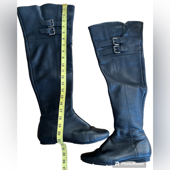 Calvin Klein black knee boots size 7.5 - Picture 2 of 7